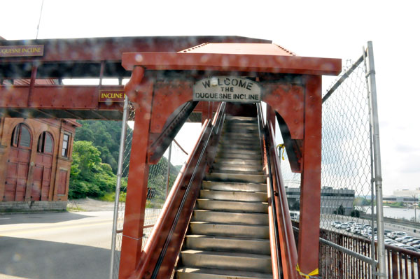 staircase to Duquesne Incline